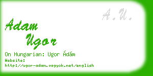 adam ugor business card